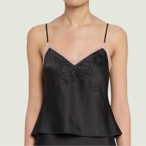 LOVESHACKFANCY
Claudina Lace-trim Tank Top In Black
